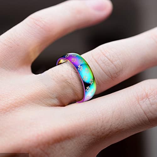 2023 Шарен титаниумски челик прстен за двојки прстен накит подароци од не'рѓосувачки челик прстени за жени