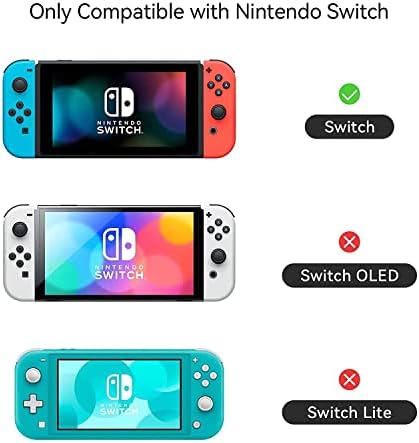 Заштитна кутија Geekshare за Switch, мек TPU тенок случај на капакот, компатибилен со конзолата за прекинувач на Nintendo и радоста-Кон