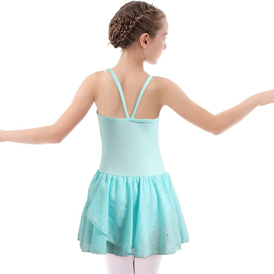 Eqsjiu Toddler Ballet Leotard for Girls Dance Scirt Camisole Balerina фустан облека голи 2-10 години