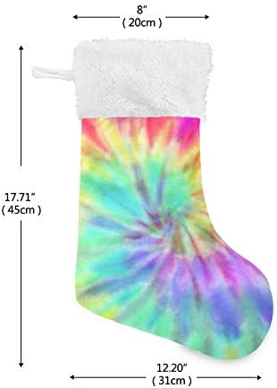 Алаза Божиќни чорапи живописни летни вратоврска боја виножито класично персонализирани големи декорации за порибување за семејни сезонски празници Декор 1 пакет,