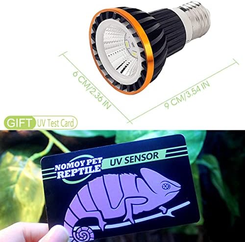 UVA UVB сијалица за влекачи - целосен спектар LED UVB Sun Lamp за употреба на влекачи и амфибиска желка