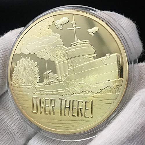 Таму Сувенир Монети Соединетите Американски Држави Морнарица Стогодишнина Колекционерски Позлатени Комеморативна Монета