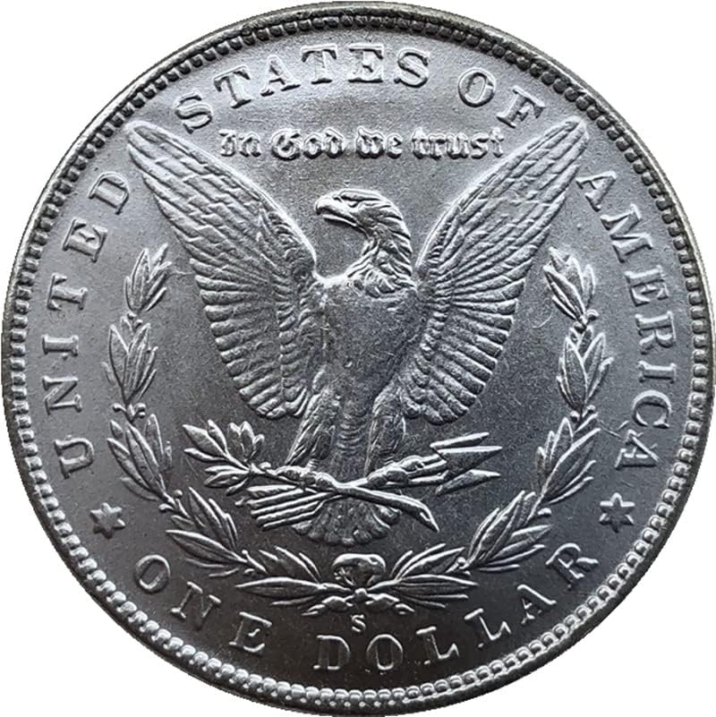 1921 Издание Американски Морган Монета Сребрен Долар Месинг Сребрена Позлатени Антички Ракотворби Странски Комеморативни Монети