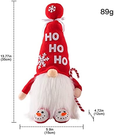 Седи осветлена кукла за кукли Божиќна кукла Дедо Мраз, безлична домашна декор, пластични божиќни куки за украси