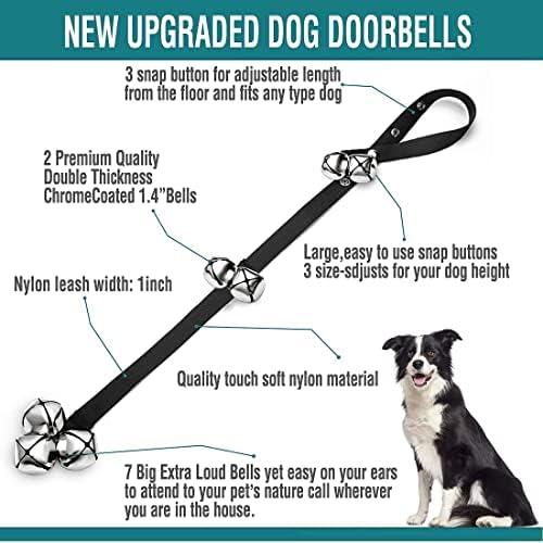 Bluetree Dog Doorbells Premium Quality Training Potty Great Great Dog Bells Adjectable Bell Bog Bells Bellвона за тренирање на вашето кученце