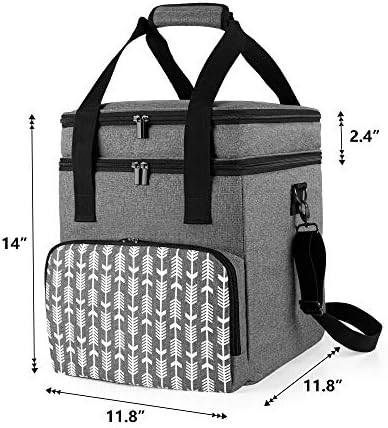 Yarwo носење торба компатибилна со инстант тенџере 6 кварта, торбичка за торбичка за патување под притисок со џебови за додатоци во