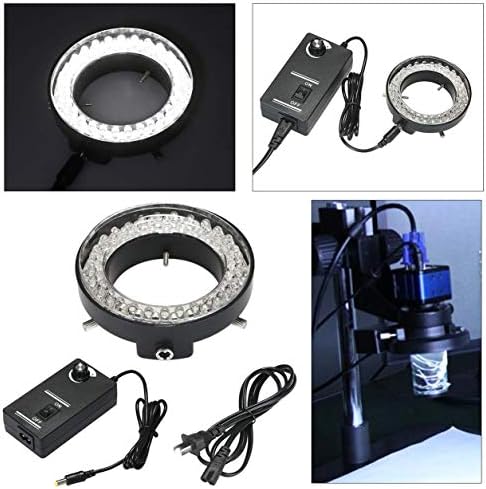 profectlen Прилагодливи 56 LED Прстен Светло Илуминатор Светилка За Индустрија Стерео Микроскоп Камера Зголемувачот AC 90V - 240v Адаптер