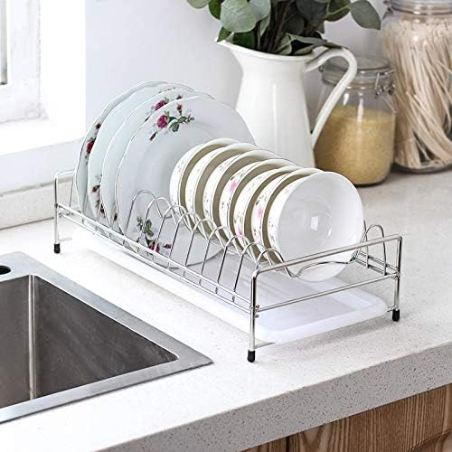 SJYDQ не'рѓосувачки челик за сушење сад за садови за кујнски организатор на држач за складирање на плочата за складирање преку додатоци за додатоци за мијалник за миј