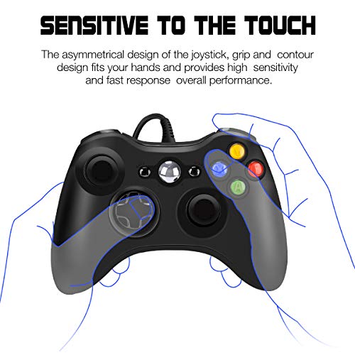 Жичен Контролер Компатибилен Со Xbox 360, 7.2 стапки Контролер На Играта Gamepad USB Жичен Игри Ergономски Дизајн Џојпад Gamepad