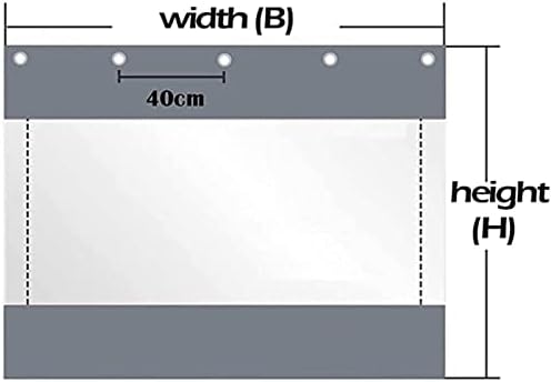 ASPZQ Јасна Водоотпорна Церада Поместете Го Куќиштето на Дворот 0,5 мм Надворешна Преградна Завеса Со Шипки Отпорни На ' рѓосување
