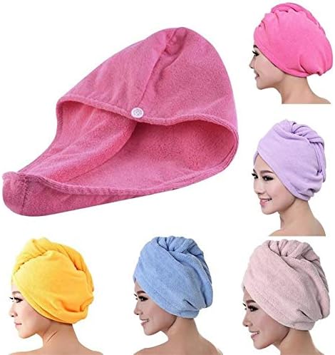 WFAR микрофибер пешкир за сушење суво коса магично крпа завиткано капаче санитарни производи дами туш капа додатоци за бања J211188