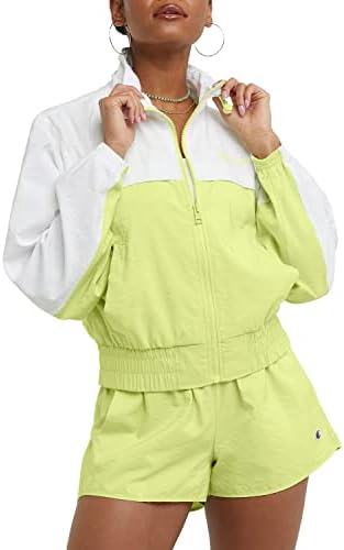 Шампионска женска јакна, ткаена јакна со целосна зип, влага за влага