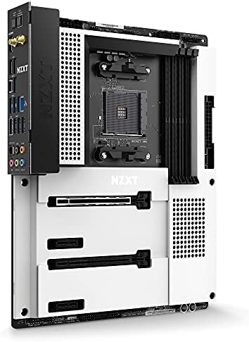 NZXT N7 B550 - N7 -B55XT -W1 - AMD B550 CHIPSET - ATX Gaming Motherboard - Интегрирана задна I/O штит - WiFi 6 конекција - Бела