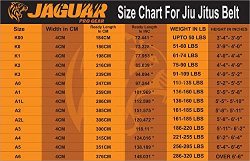 Jaguar pro Gear - Бразилски џиу jitu belts deluxe верзија памук 9 шевови тешки