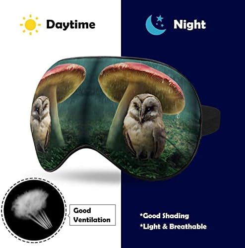 Мали маски за очи и печурки со меки очи со прилагодлива лесна лесна удобна слепи за спиење за спиење