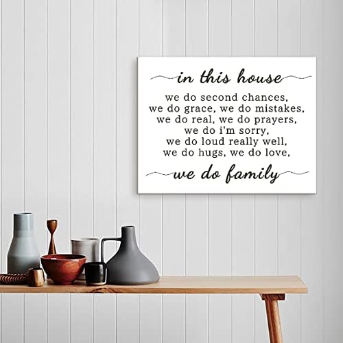 Наведете го во оваа куќа платно wallидна уметност, инспиративни семејни куќи цитати платно сликарство wallиден декор за домашна куќа спална соба
