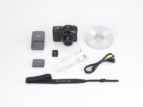 Канон PowerShot G9 12.1MP дигитална камера со стабилизиран зум на 6x оптичка слика