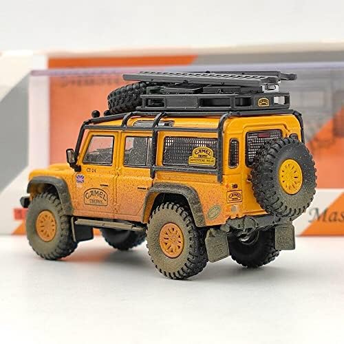 Господар 1:64 За Land Rover Defender 110 Camel Cup Dirty Diecast Toys Toys Models Models Подароци