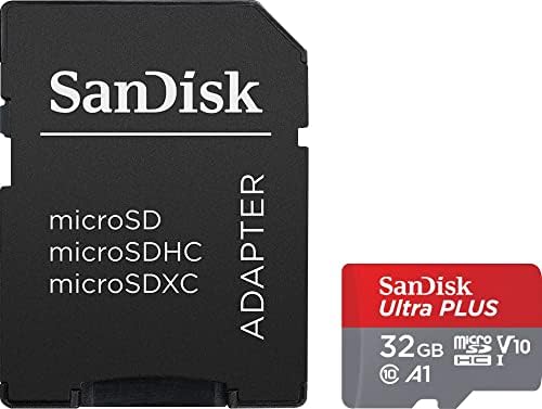 Сандиск-Ултра Плус 32gb microSDXC UHS - I Мемориска Картичка-130mb/s, C10, U1, Full HD, A1, Микро Sd Картичка