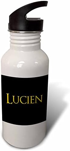 3drose Lucien Заедничко име на бебето во Америка. Жолта на црна боја. - шишиња со вода
