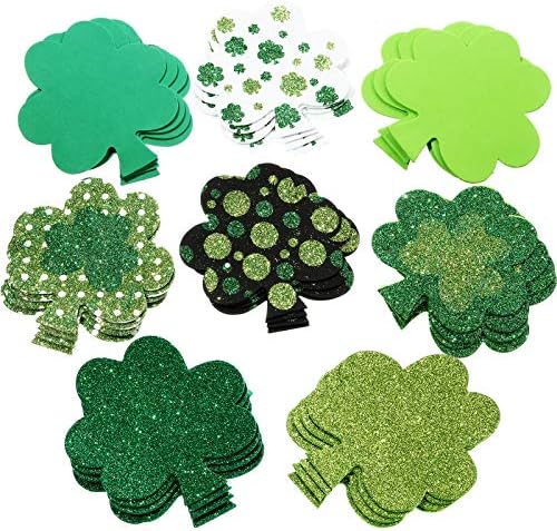 Денот на Денот на Свети Патрик Шамокс 32 парчиња сјајни шамари пени ирски зелени детелина пени на Денот на Денот на Денот на Свети