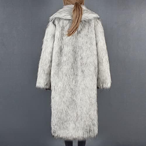 Женски палто Зимски палто јакни со долги ракави случајни долги топли топол кадифни палта јакна за лице жени