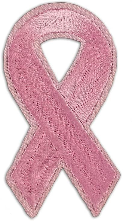 Прибирање финансиски средства за кауза | Свеста за рак на дојка за закрпи за шиење/железо-големо со розова лента за занаети за занаети