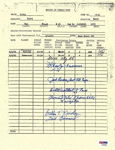 Френк Веј Мулти потпишан борбен рекорд ПСА ДНК АД03566 x5