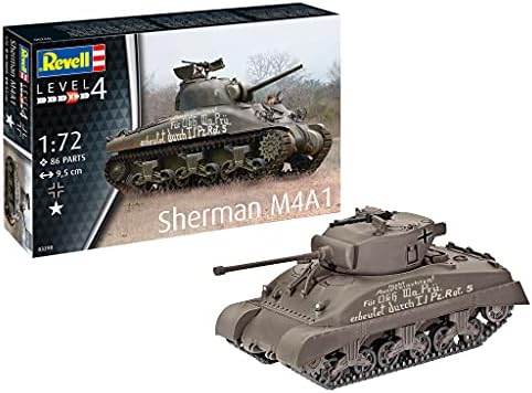 Revell 03290 Sherman M4A1 1:72 Скала Неизграден/необоен комплет за пластичен модел