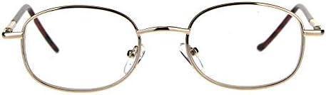 Пак, чисти очила за леќи со бифокални леќи за читање мала овална рамка пролетна шарка