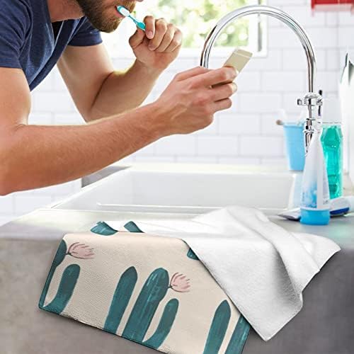 Кактус печати крпи за лице Премиум крпи за миење садови за хотелска бања и бања