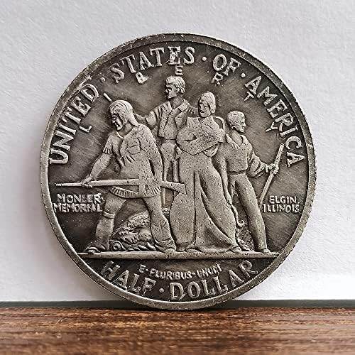 1936 Елгин, Илиноис Стогодишнина Половина Долар Монета Trailblazers Странски Монети