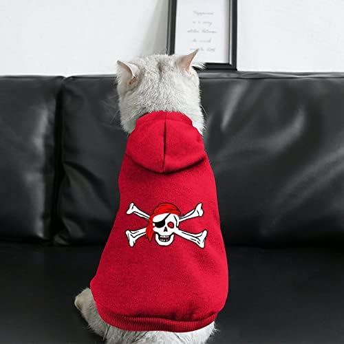 Череп крстосници пиратско знаме едно парче кучиња костум за домашно милениче облека со додатоци за миленичиња за кутре и мачка xl