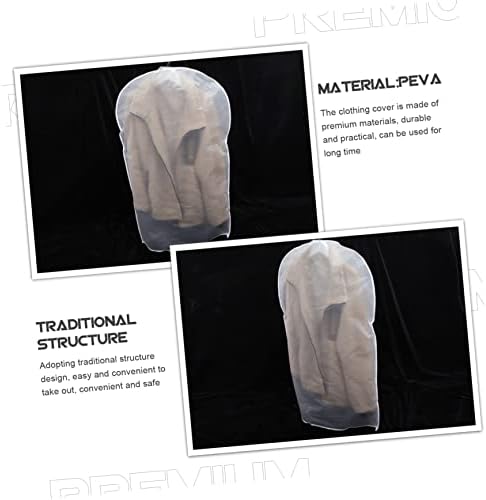 Кабилок 5 парчиња Облека Торба За Прашина Организатор На Облека Пластични Кеси За Облека Висечка Торба За Облека Патни Торби За