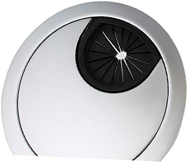 X - DREE 50mm Жица Од Легура На Цинк Кабелска Дупка Покрива сребрен Тон 6 парчиња За Компјутерска Маса(Ел орифио дел кабел де ла алеацион