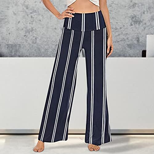 Работни панталони за жени xiloccer модни обични лабави печатени панталони со средно половината летни панталони за џогер џогерни џемпери