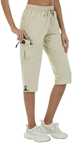 Mofizенски Capенски Капри лесен карго панталони Брзи суви вода отпорни на отворено атлетски обични шорцеви патенти џебови