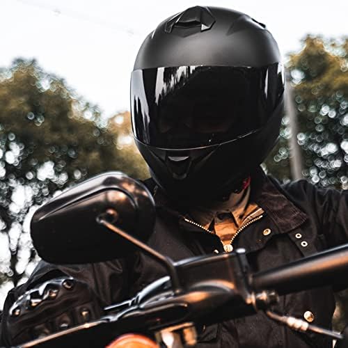 ILM целосен моторцикл моторцикл уличен велосипед шлемот со зголемени отвори за воздух, бесплатен замена за замена за мажи жени,