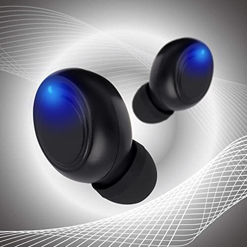 atune аналогни Безжични Слушалки, Bluetooth 5.0 Со USB Кутија За Полнење, Удобно Носење Лесен Пар За Поставување, Вистински Безжични