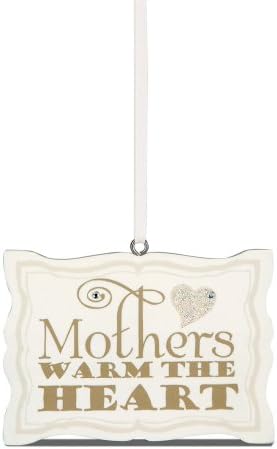 Павилјон Подарок 89040 Знаци На Среќа Мајките Ја Загреваат Висечката Плоча На Срцето, 3 на 2 Инчи